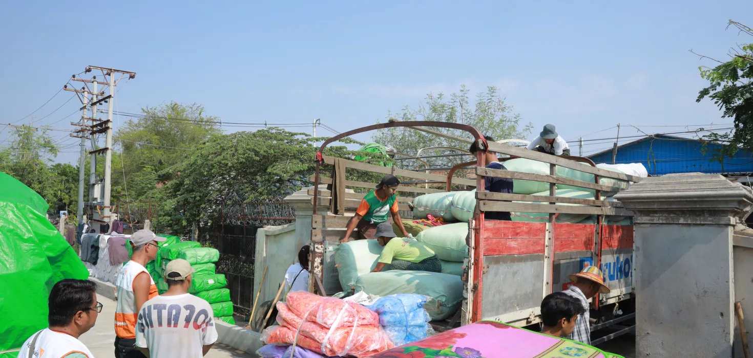 World Vision verteilt Hilfsgüter in Myanmar