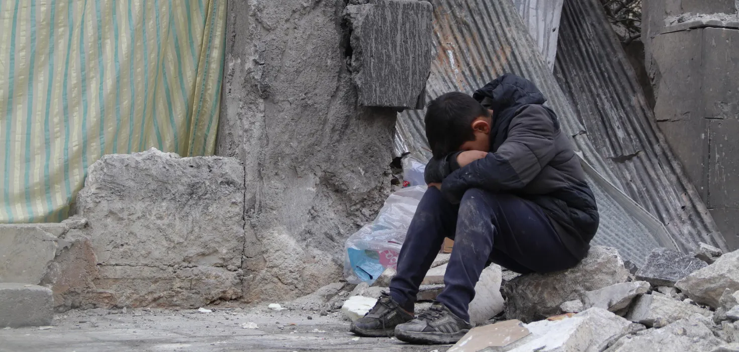 Syrisches Kind in Aleppo