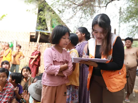 World Vision hat ein Betreuungszentrum für Kinder in Myanmar eingerichtet 