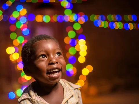 Weihnachtslichter Patenkind