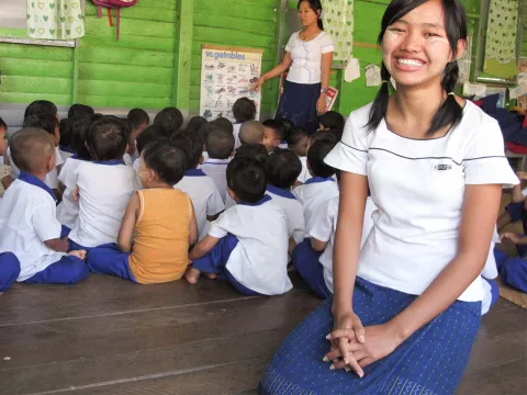 Mädchen aus Myanmar