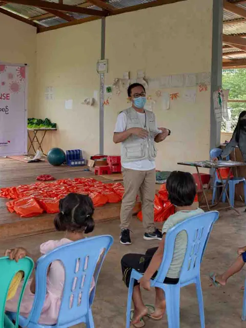 Gemeinsam mit World Vision unterstützt Aktion Deutschland Kinderschutzmaßnahmen in Myanmar