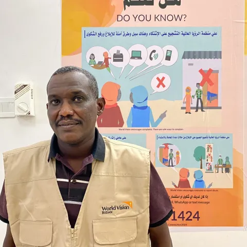 World Vision-Mitarbeiter Nougmeldin leistet Friedensarbeit im Sudan